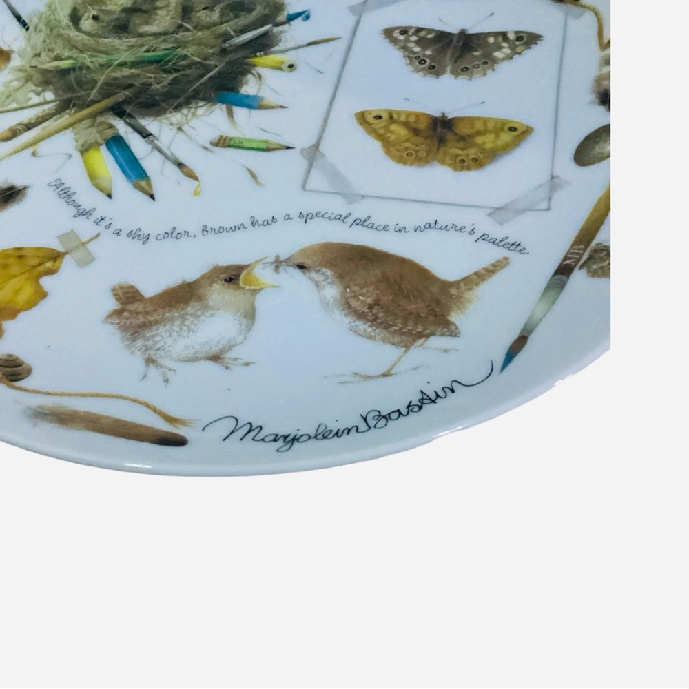 Vintage 1995 Marjolein Bastin Collectors Plate Building A Nest Bird Lovers USA - Picture 4 of 5
